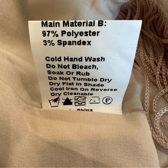 NWT Asilio/Revolve Gatsby fringe top 4 beige/cream 1920's boho - Picture 12 of 12